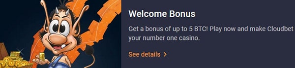 cloudbet online casino signup bonus