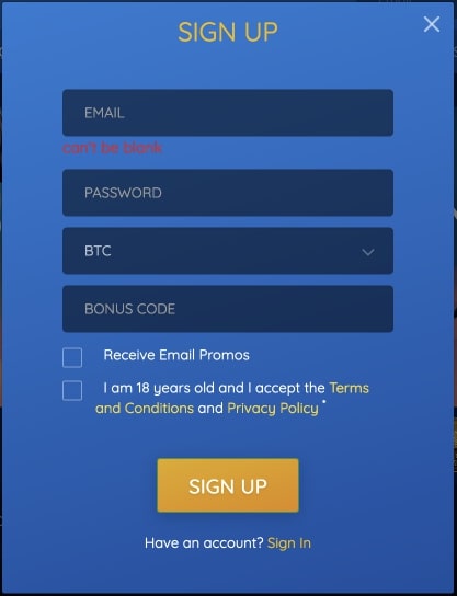 bitcoin penguin sign up form