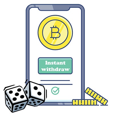 Instant bitcoin withdrawal casino