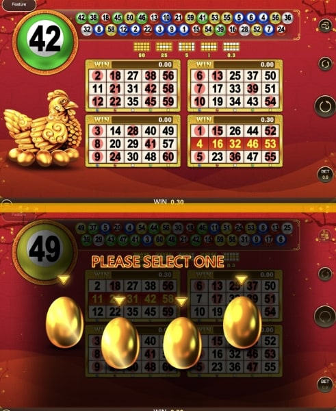 gold rooster lottery slot