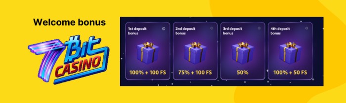 7bit casino welcome bonus