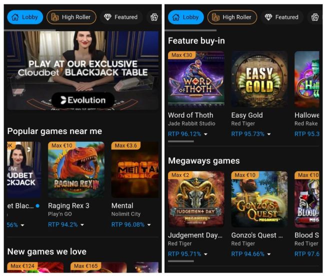 Cloudbet mobile casino 