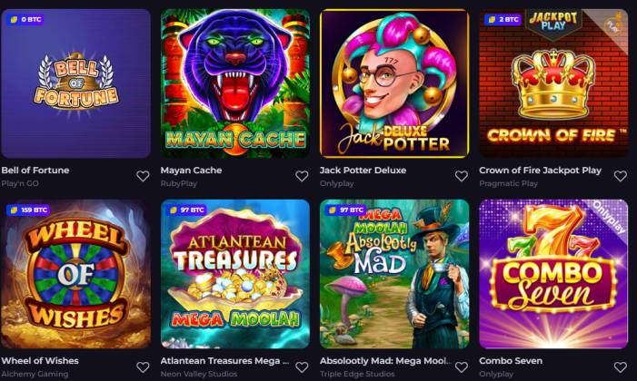 CryptoLeo Jackpot Games