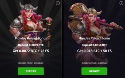 Mirax Monday Reload Bonus