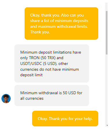 Payment methods Fortunejack