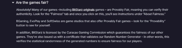 Provably Fair Games1