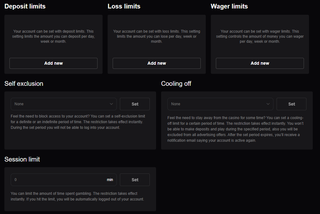 Responsible gambling