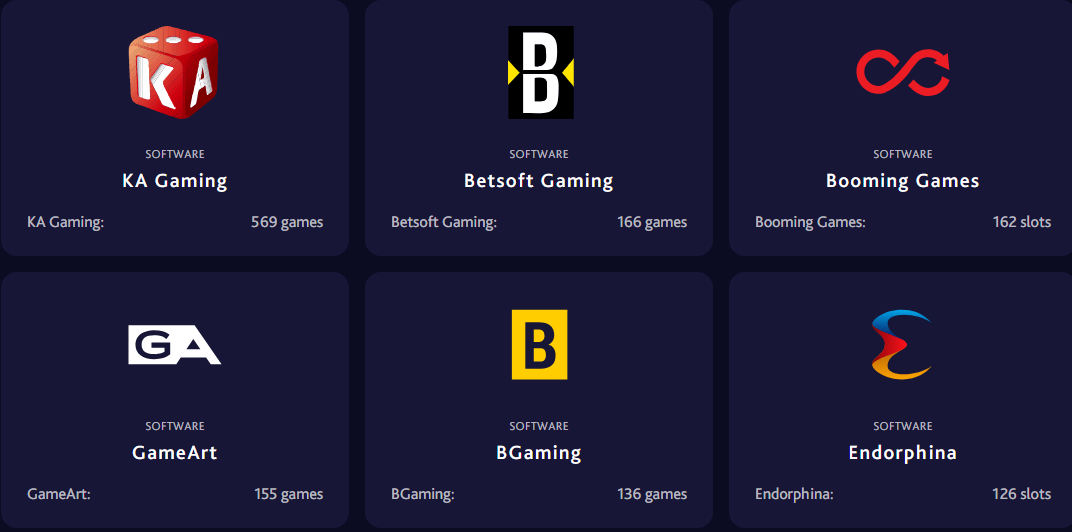 7bit casino Software Providers