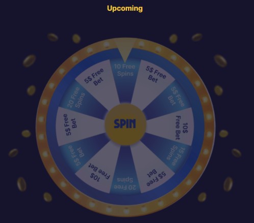 Upcoming Fortunejack spin the wheel