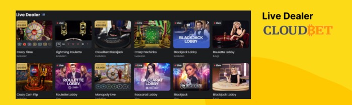 Live dealer games