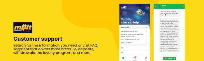 mBit customer support 