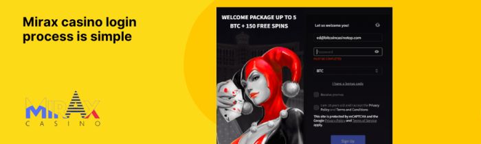 Mirax Casino Log In