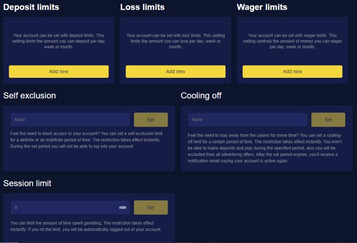 Responsible gambling at Betchain casino