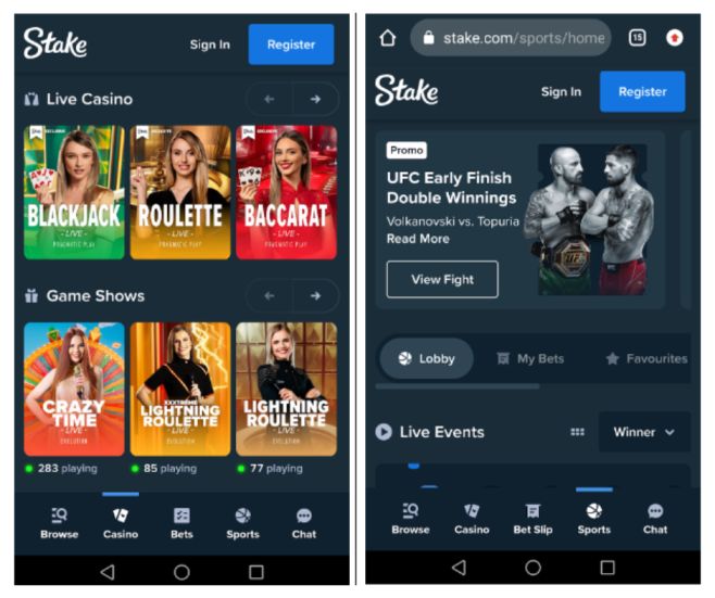 Stake mobile casino