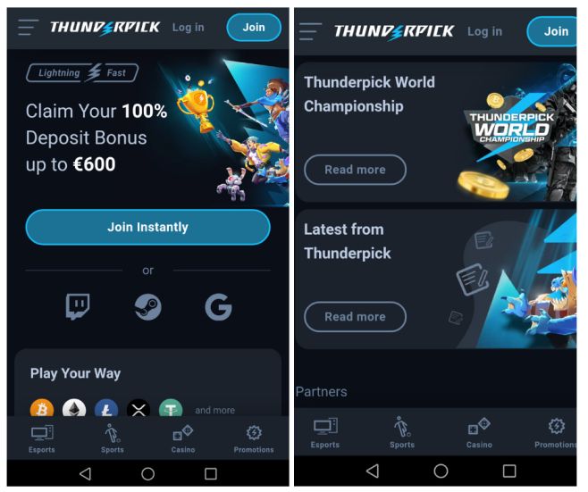 Thunderpick Mobile Casino