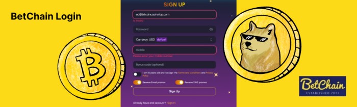 Betchain Casino Login