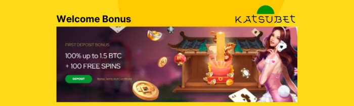Katsubet welcome bonus