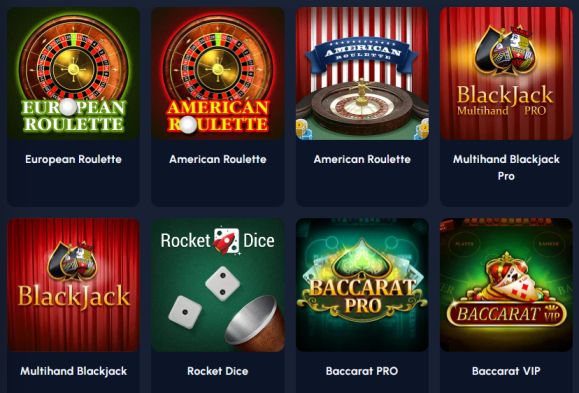 Betchain table games