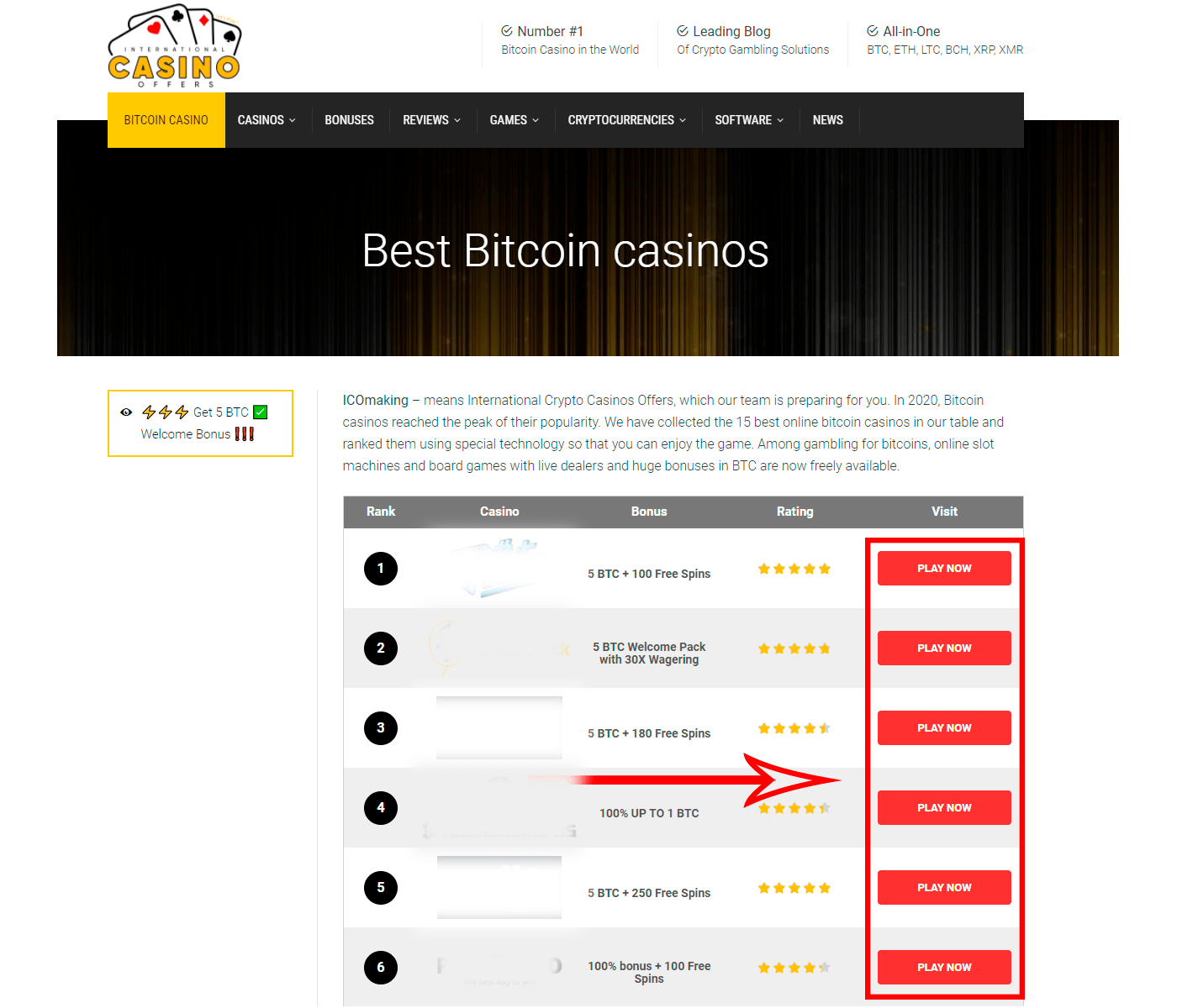 bitcoin blackjack sites